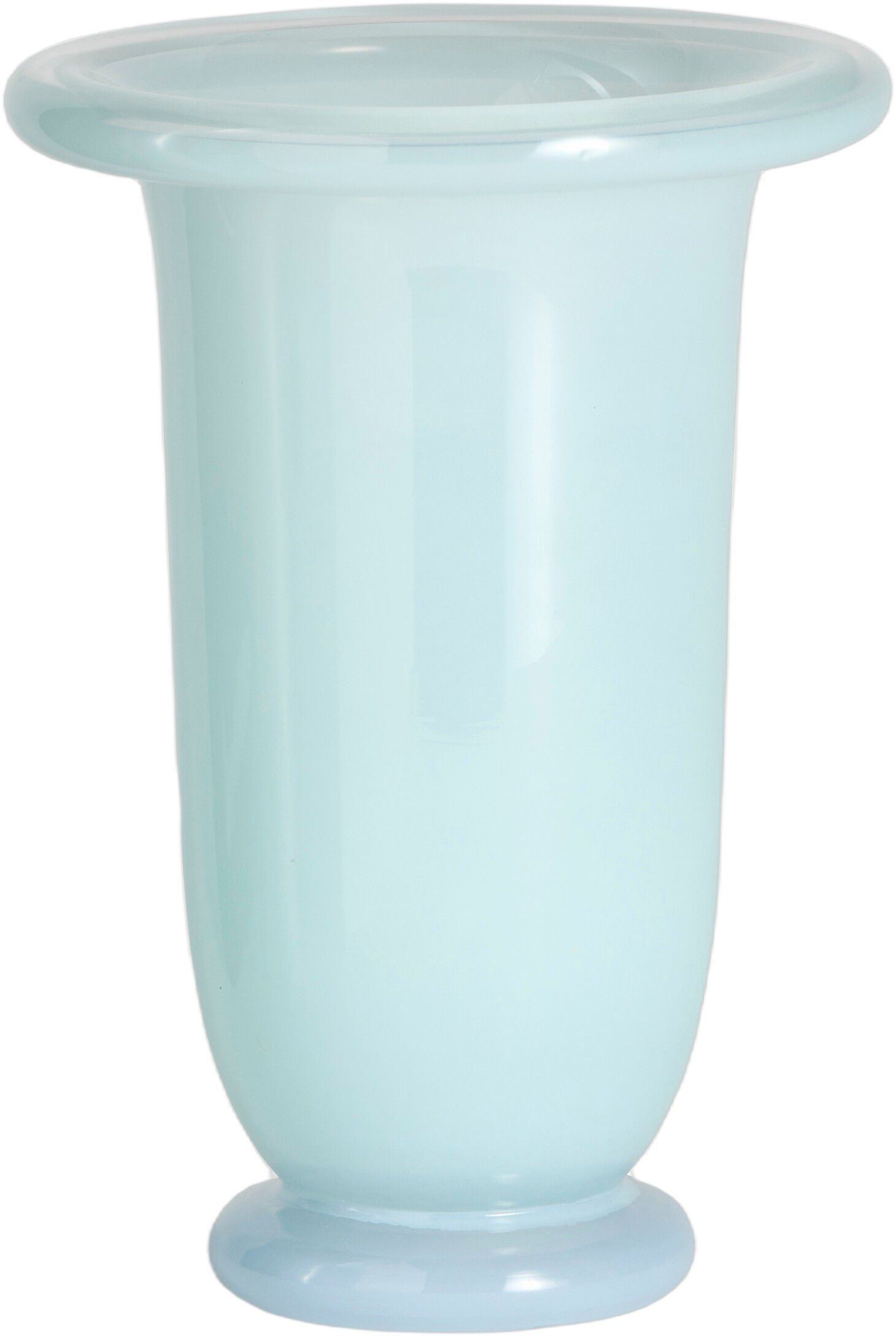 Empire Vase-Medium-Ice blue with light blue base
