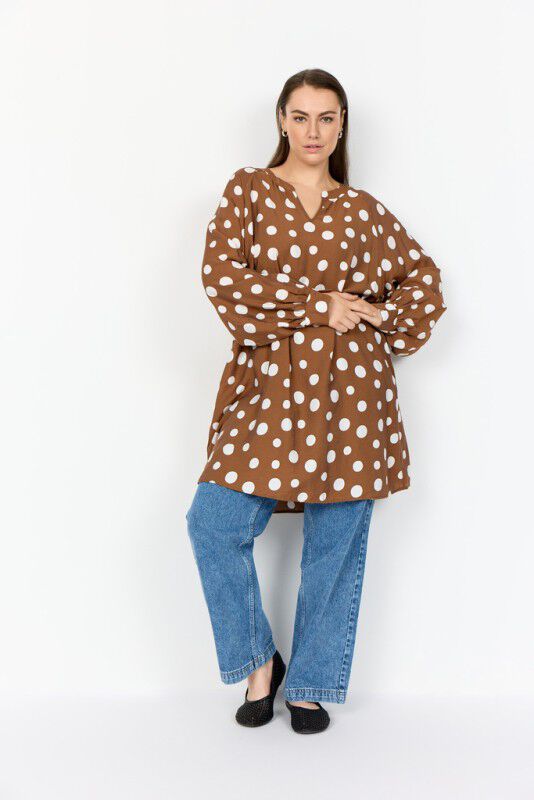 Curvy WA-CELIA 3 Tunika Brun