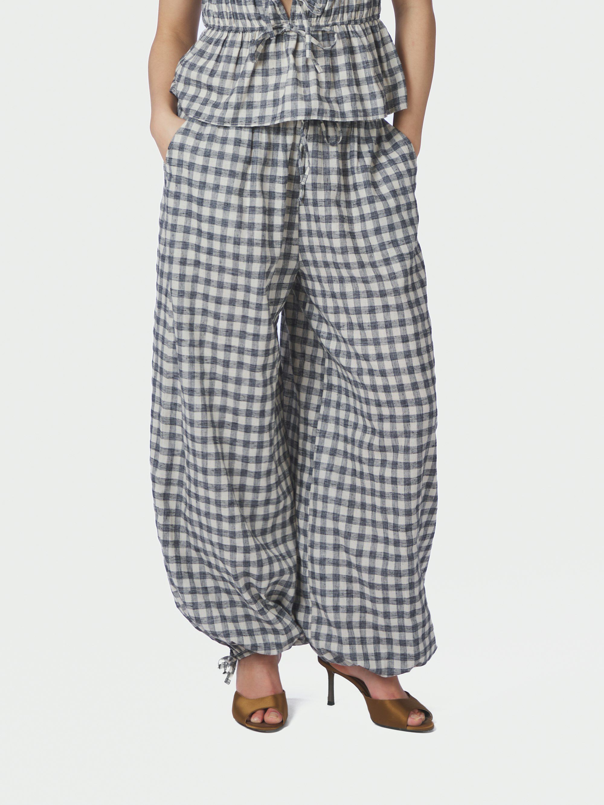 Roxane Balloon Check Pants