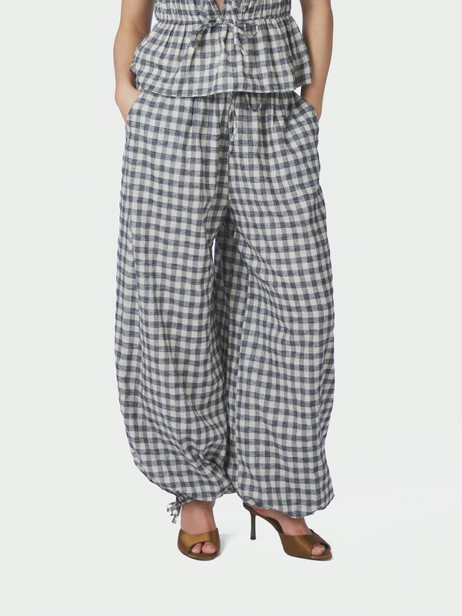 Roxane Balloon Check Pants