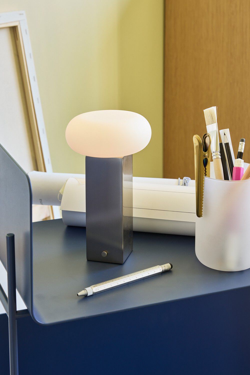 Low Portable Lamp Nickel