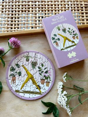 YOGA & PLANTS - minipuslespil