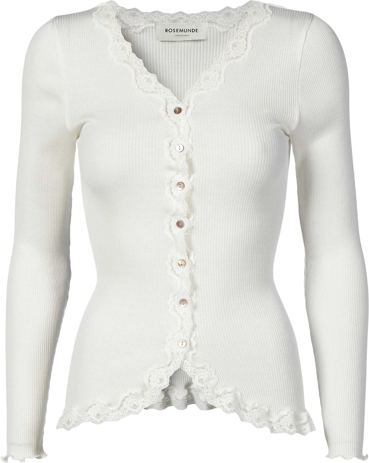 Silk cardigan regular ls w/rev vint