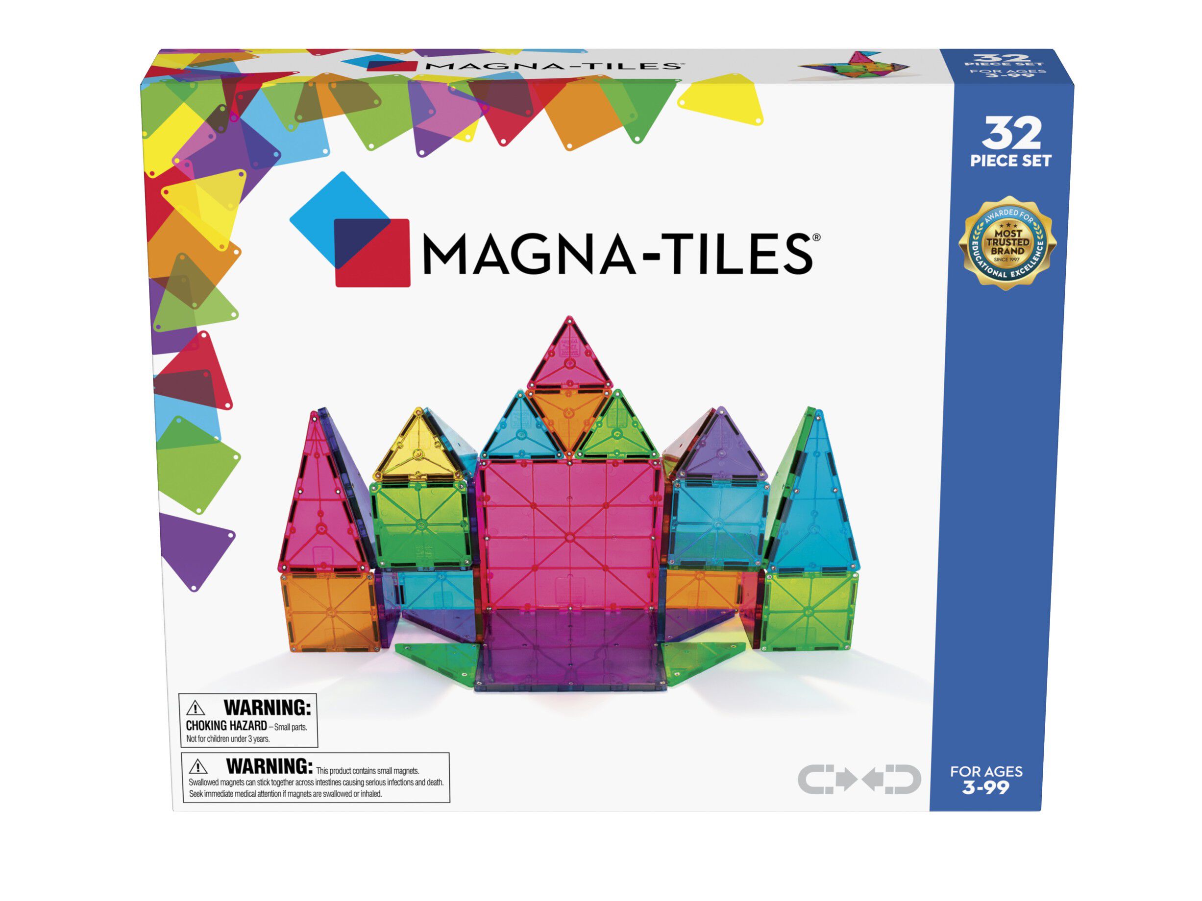 Magna-Tiles clear colours 32stk
