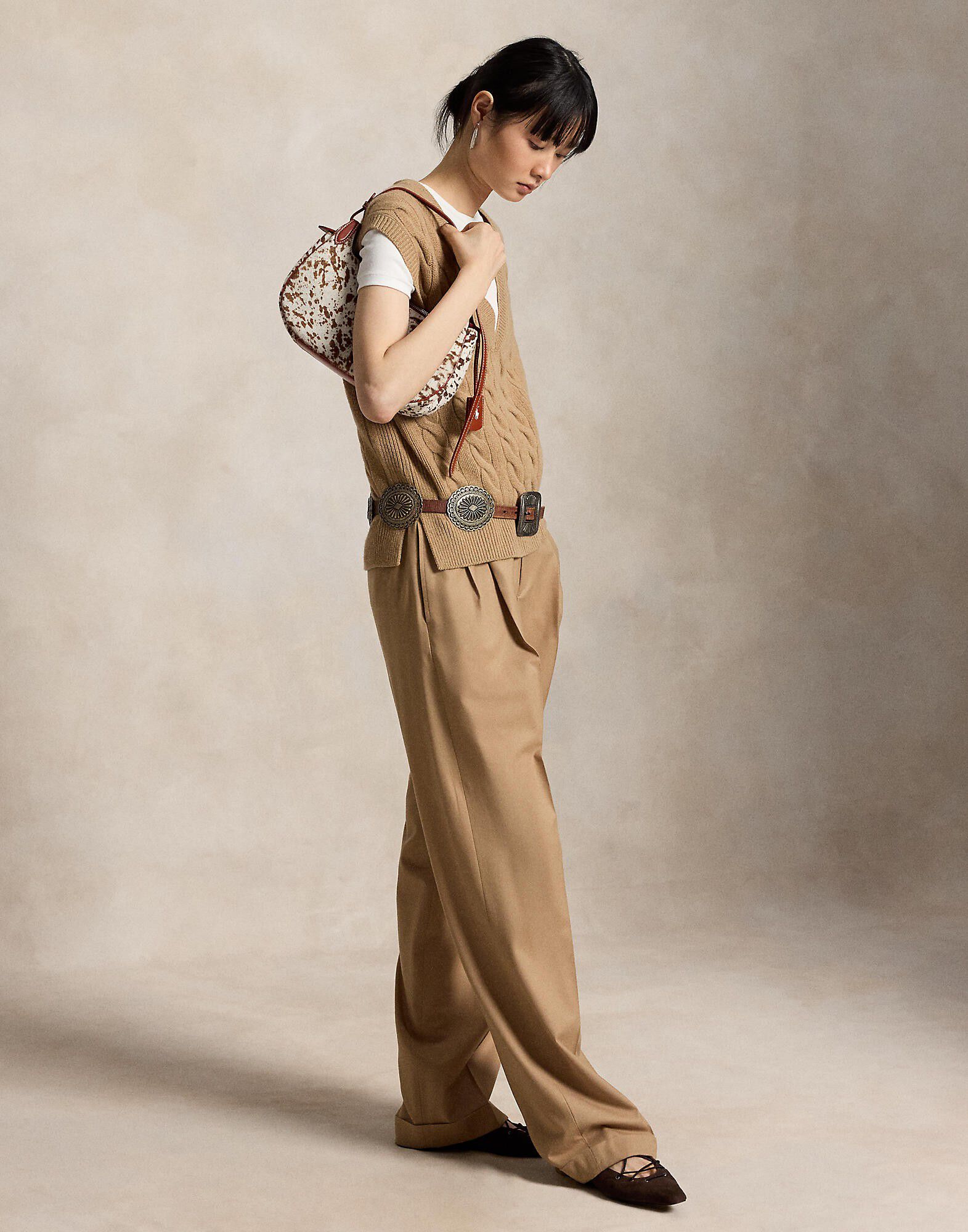 Cable-Knit Wool-Cashmere Sweater Vest