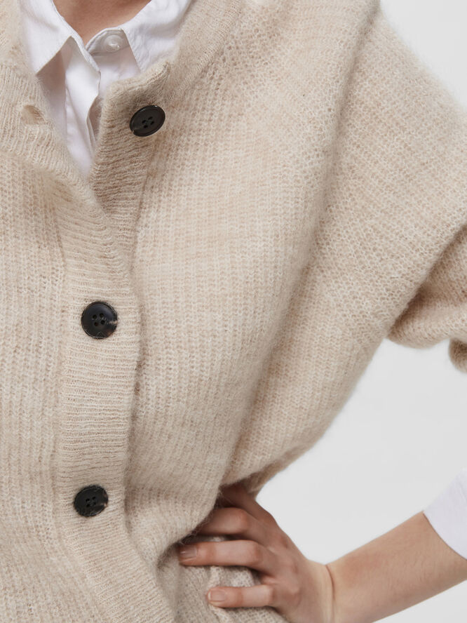 SLFLULU LS KNIT SHORT CARDIGAN NOOS