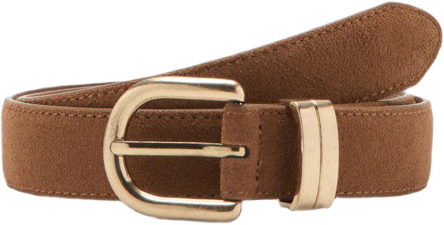 Suede leather belt