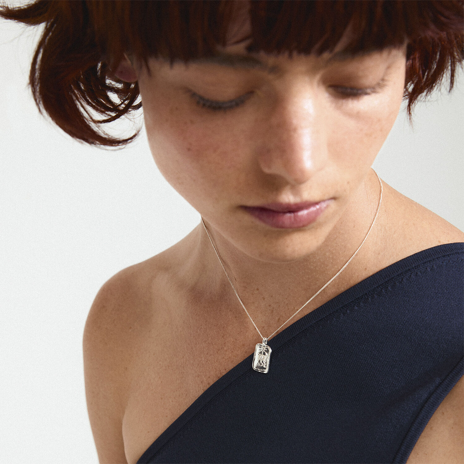 SCORPIO recycled Zodiac Sign necklace, silver-plated