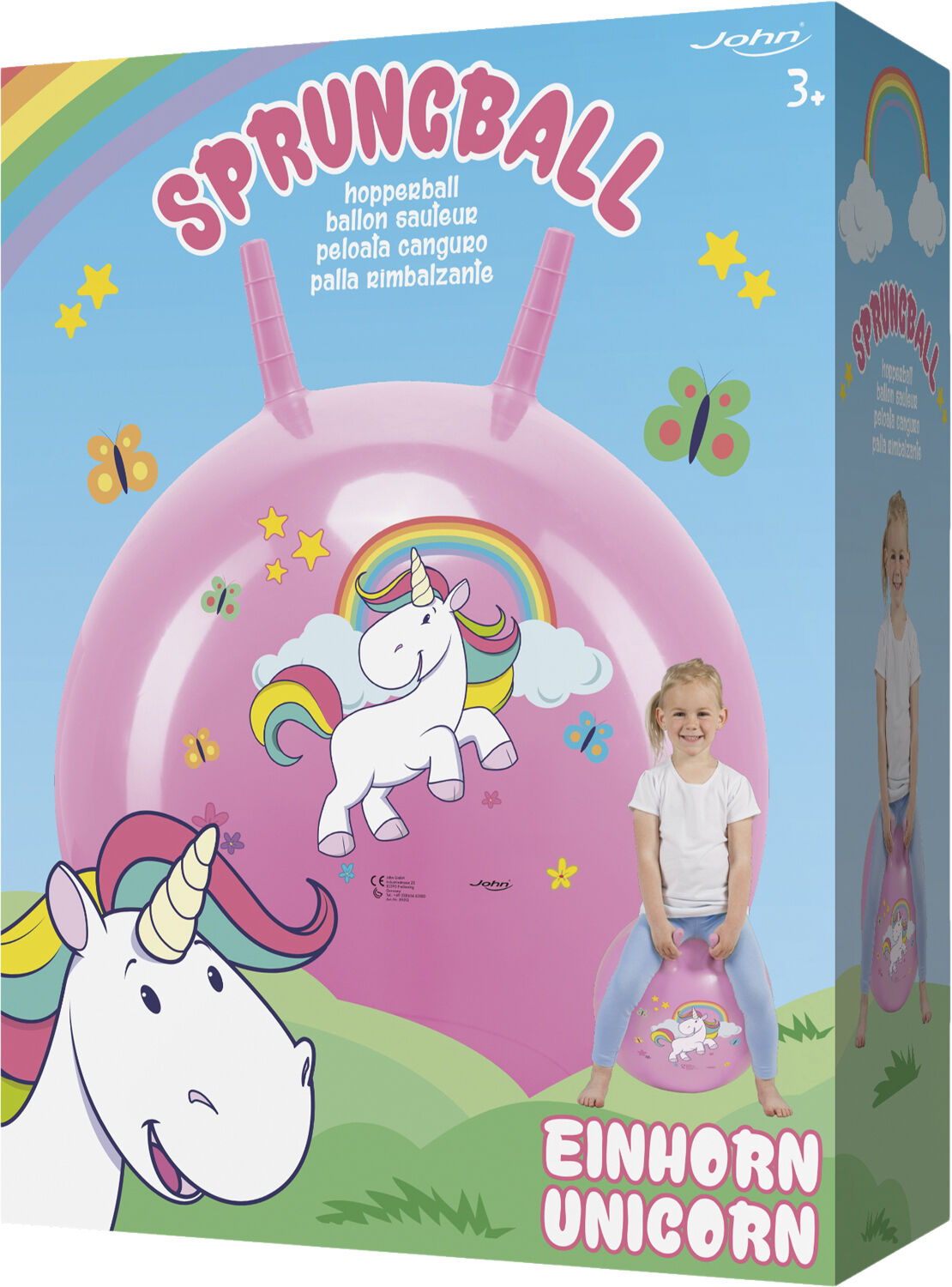 UNICORN 50cm HOPPEBOLD