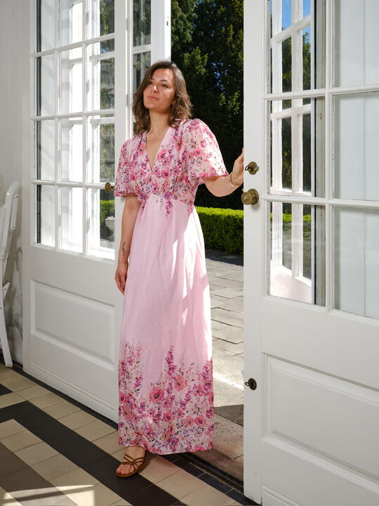 Serna Flower Print Dress