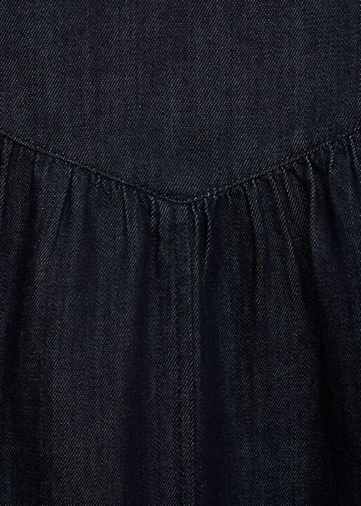 Flared denim skirt