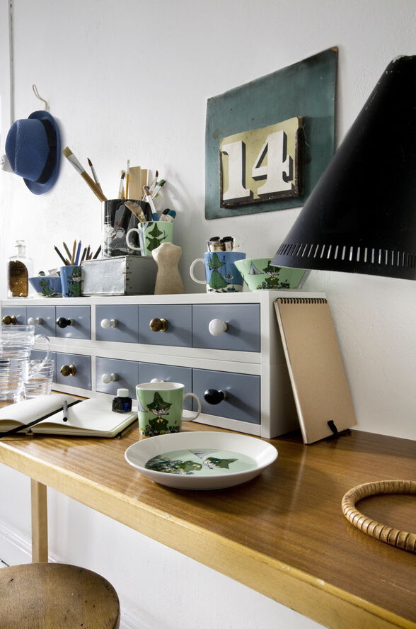 Mumi skål mumrikk grøn