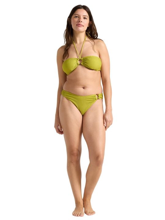 Krøllet bandeau bikinioverdel