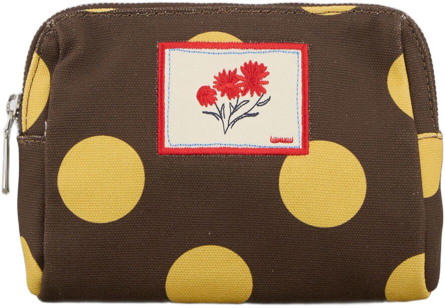 Maxi Polka Canvas Pouch Bag