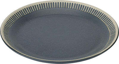 Knabstrup Colorit, tallerken, mørk grå, Ø 19 cm