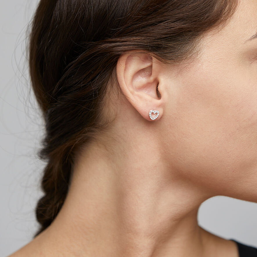 &Oslash;reringe, edie, s&oslash;lvbelagt, krystal