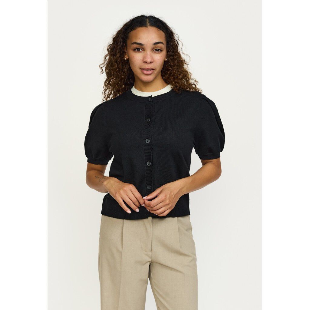 SRMarla SS O-neck Cardigan Knit