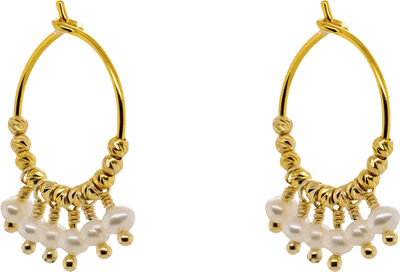 Mathilde Pearl Earrings - Gold