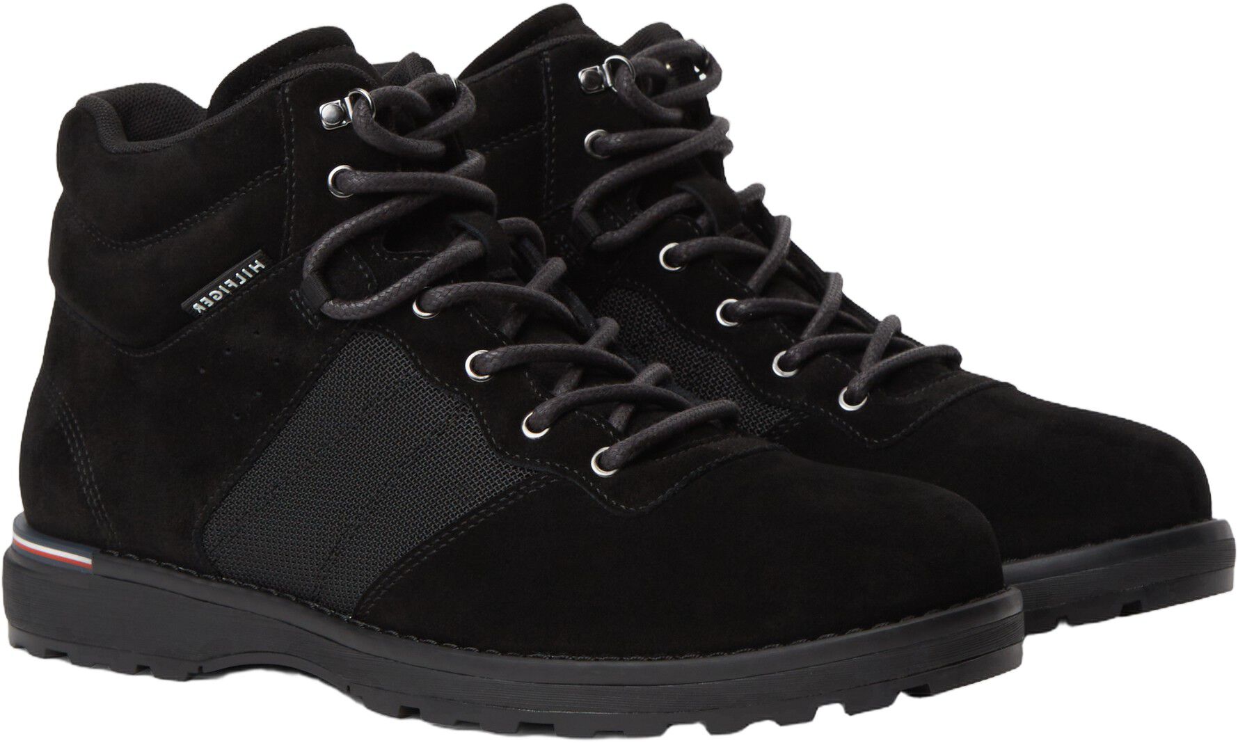 Suede Outdoor Cleat Mesh Panel Boots
