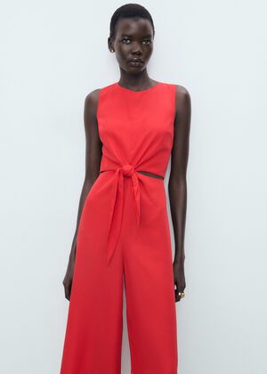 Lyocell jumpsuit with cut-out and k