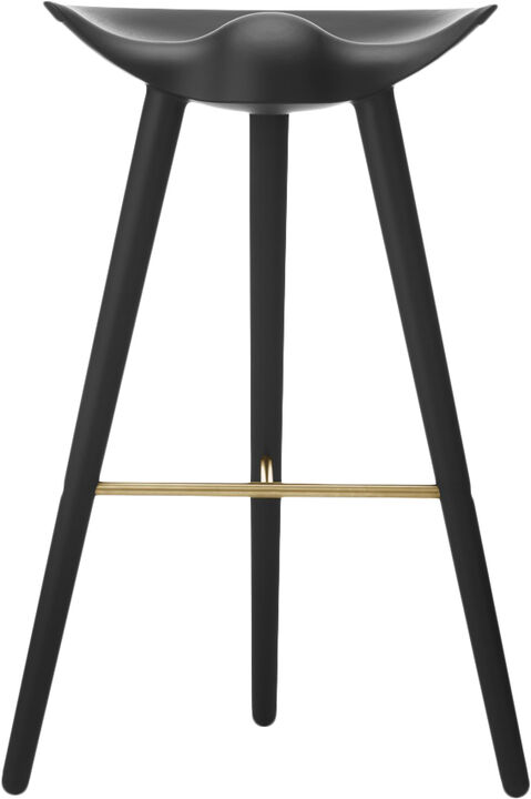 ML 42 - Barstol / Sortbejdset bøg / Messing