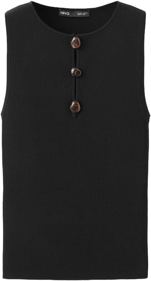 Ribbed top with beads