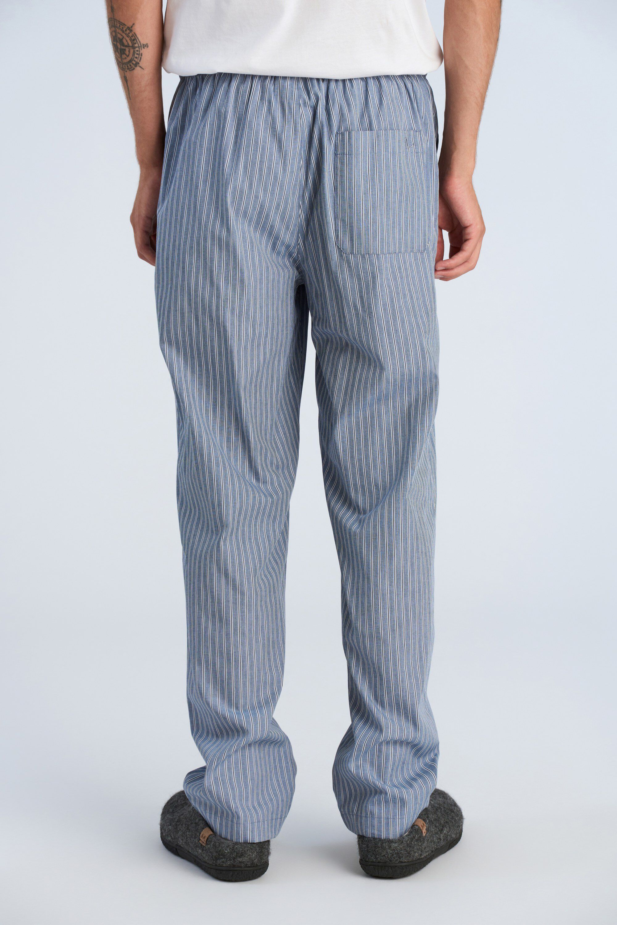 Striped cotton pyjama pants
