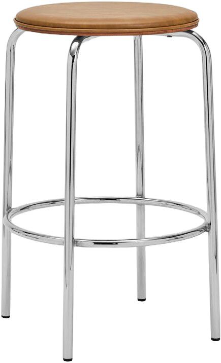 Bar Stool, HDComma, Cognac, Chro