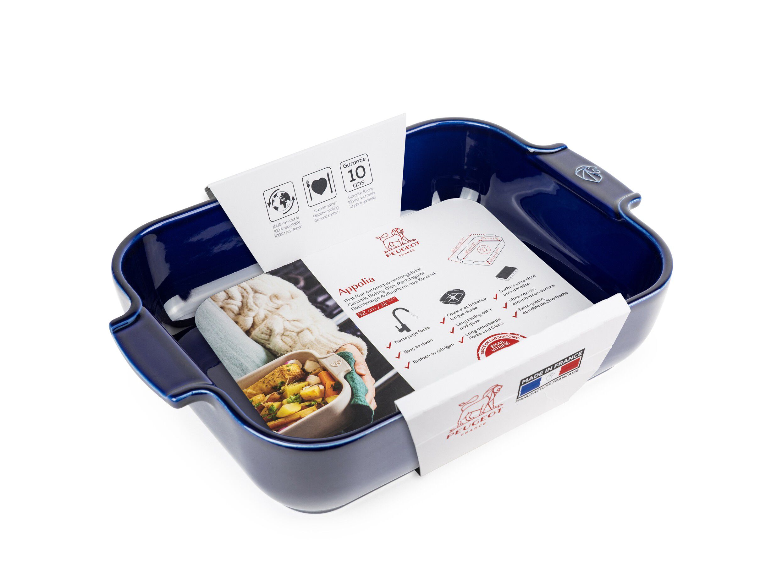 Appolia Keramik Rektangul&aelig;r Bl&aring; 32 cm