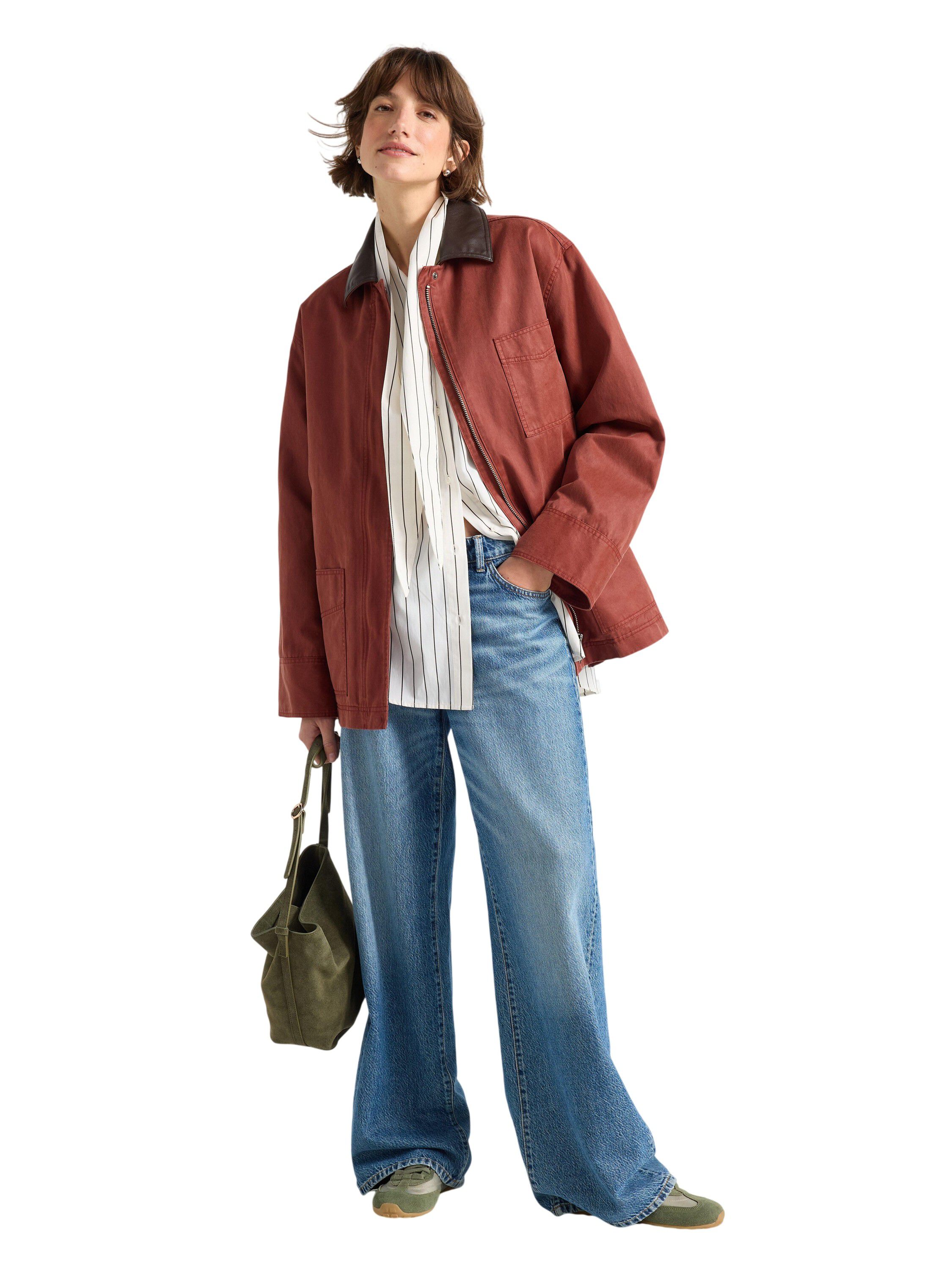 Vattert jakke med avslappet passfor