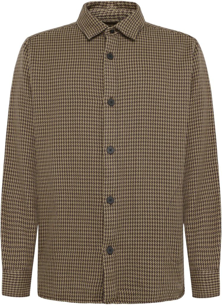 Loose houndtooth overshirt