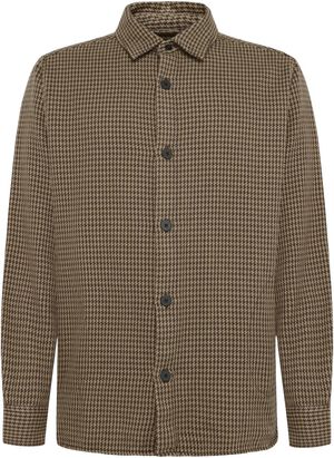 Loose houndtooth overshirt