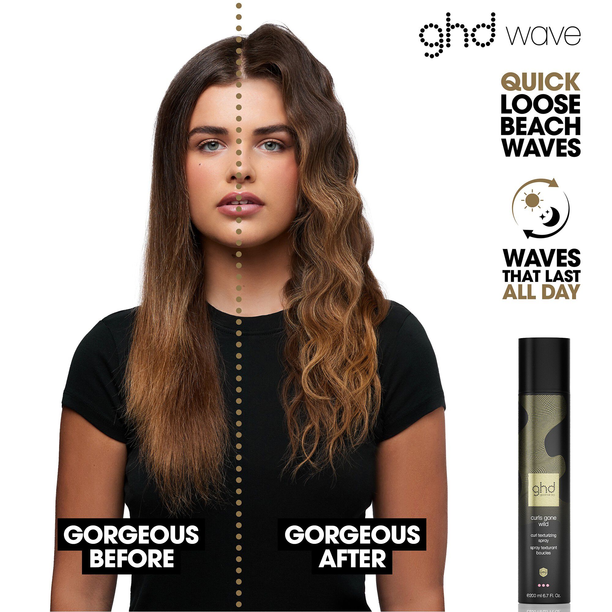 ghd Curls Gone Wild - Heat Protect Texturing Spray 200 ml