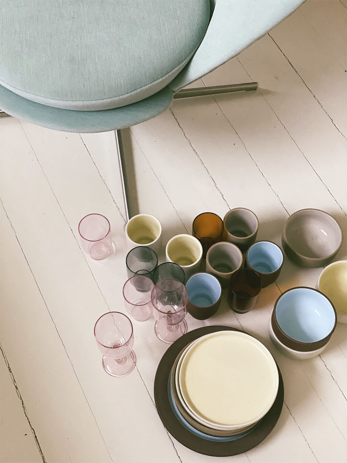 WATER GLASS, 2 PCS, TALL, AMBER, 65110A