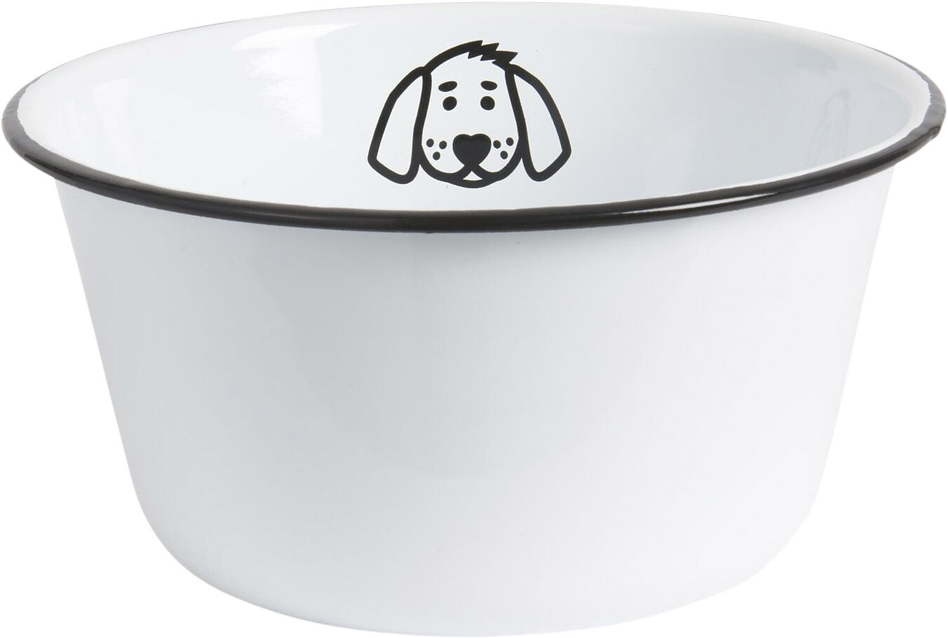 Hundesk&aring;l stor emalje