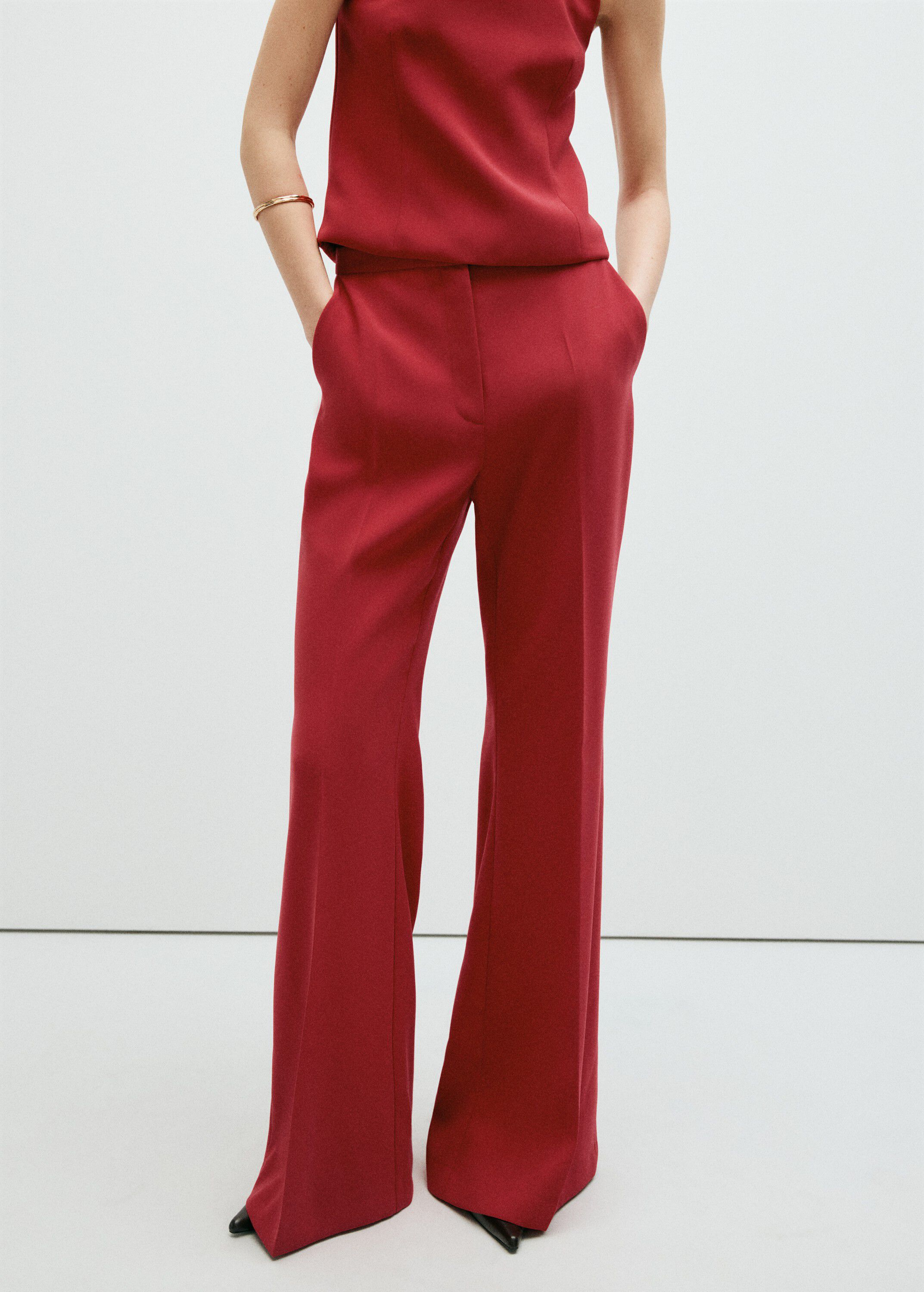 High-waist suits trousers