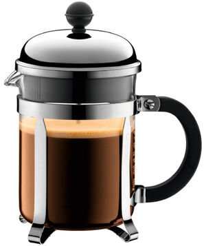 Fransk Press-Kaffebryggare, 4 koppar, 0. 5 l, 17 oz, rostfritt stål