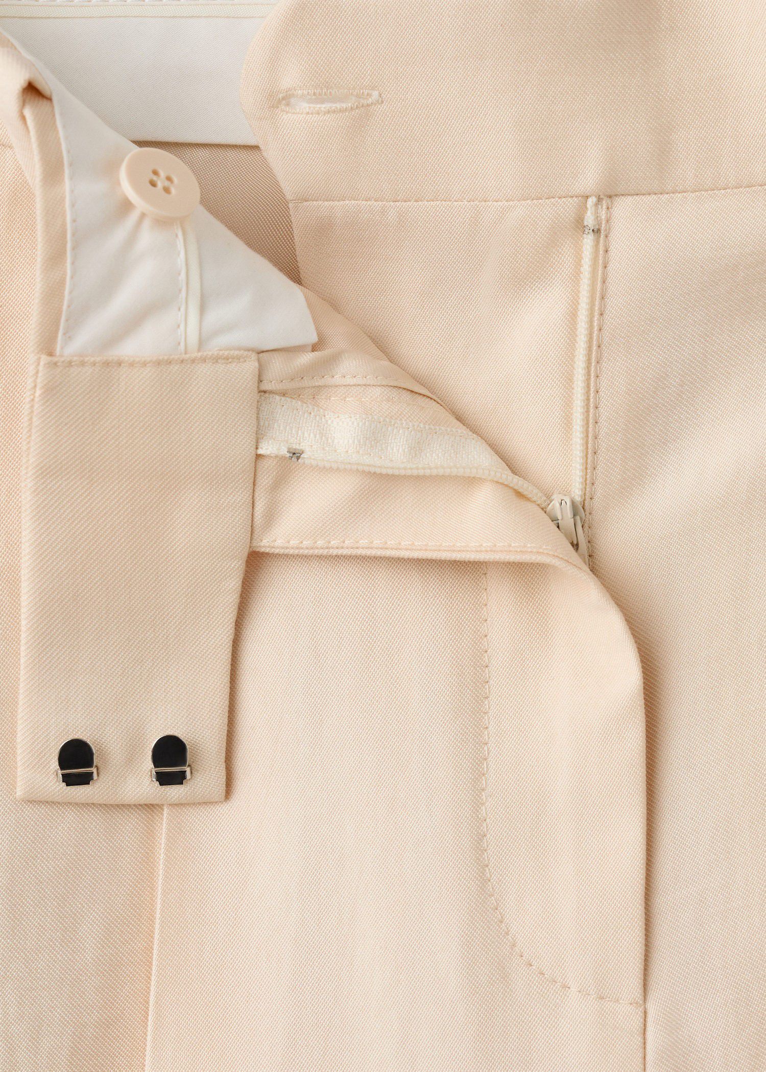 Low-rise lyocell trousers