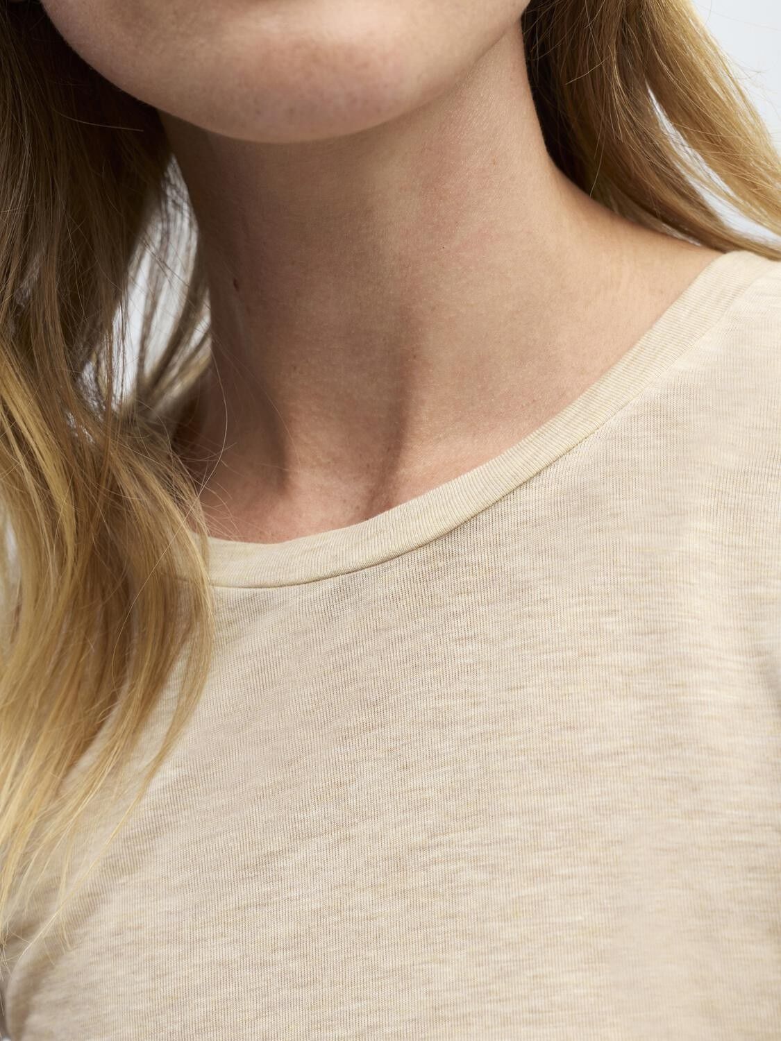 OBJZOFIA SLI L/S O-NECK TOP NOOS