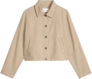 Indoor jacket, A-line, shirt collar