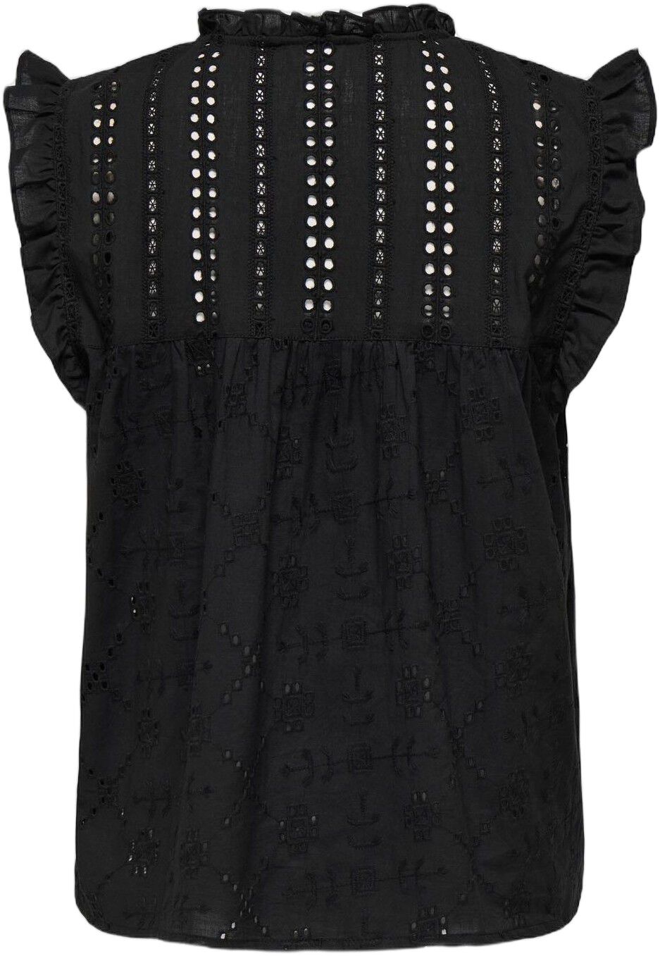 ONLREVA LIFE S/L EMB TOP WVN NOOS