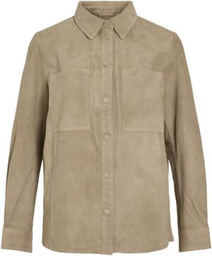 ROUDARLA L/S SUEDE SHIRT/PF