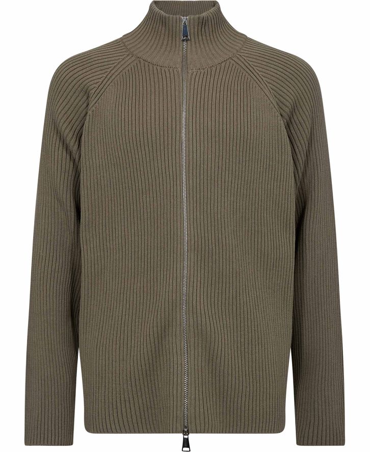 Full Zip Knit Sweater