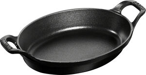Ugnsform 21 Svart Oval Gjutjärn