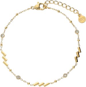 Bracelet diagonal stripes and strass