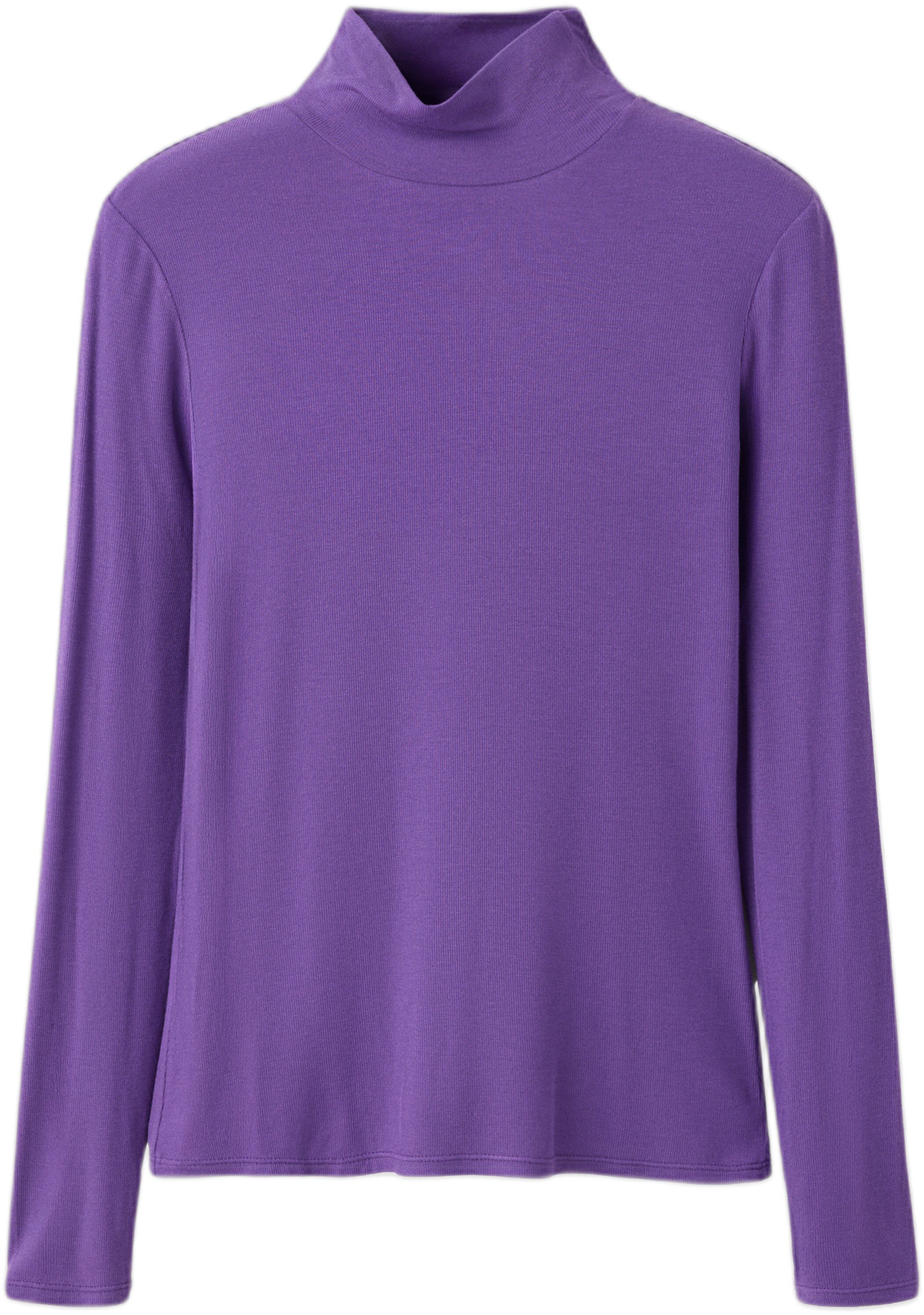 Ribbed high neck t-shirt