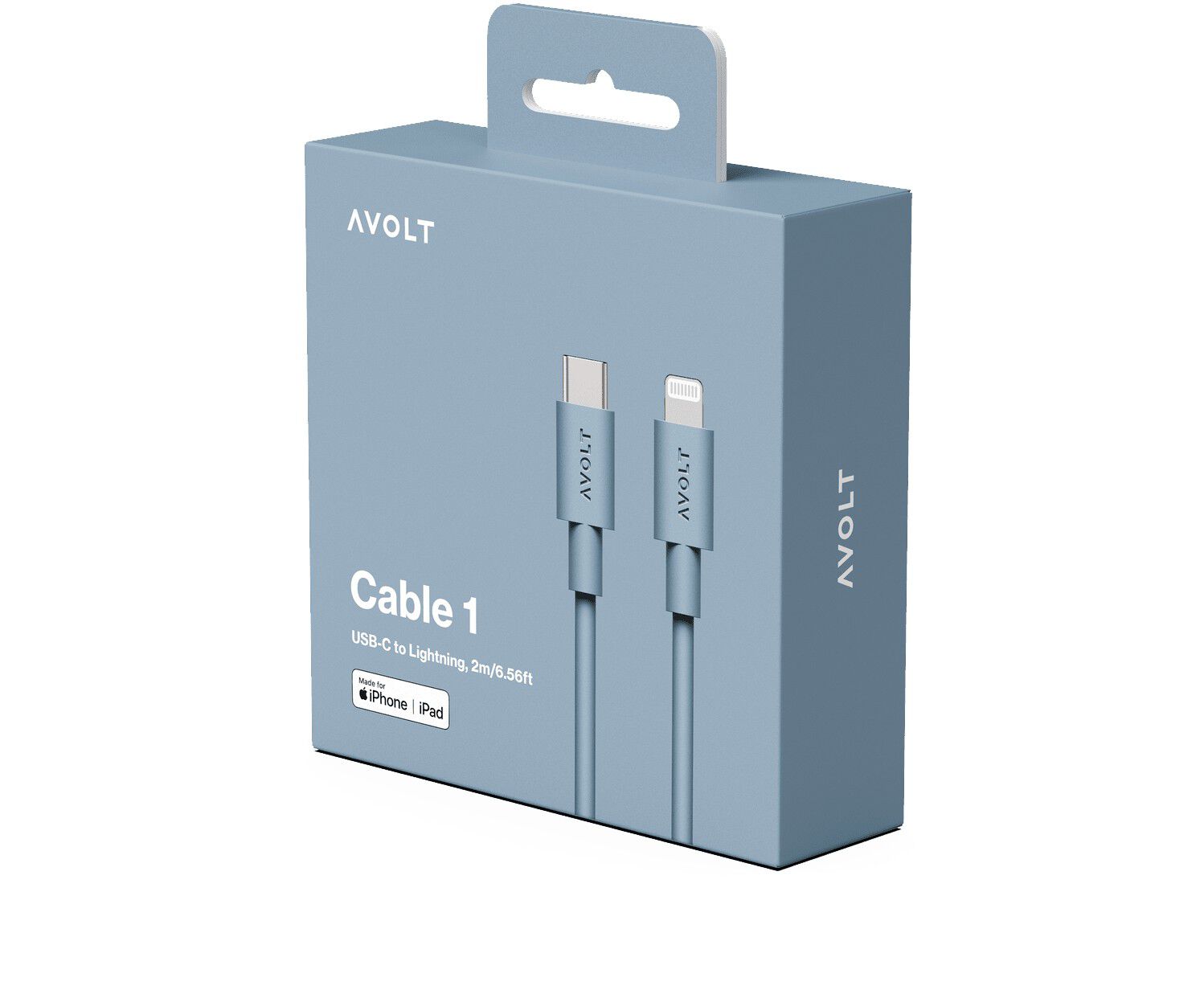 Cable 1 - USB-C to Lightning - Shark Blue