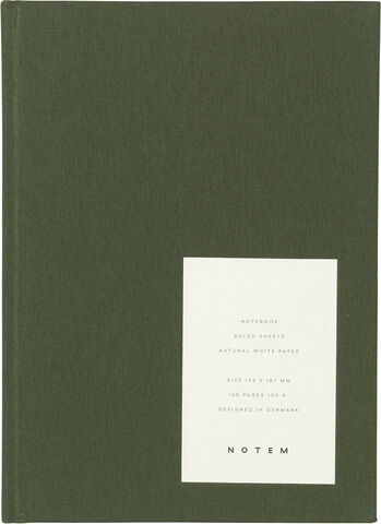 Hardcover notesbog, Medium, Grøn