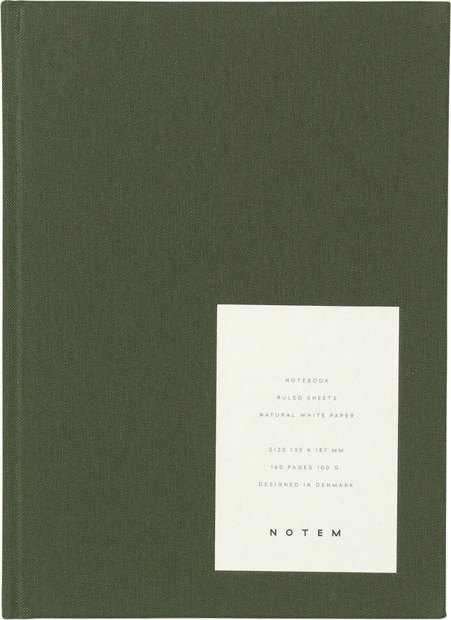 Hardcover notesbog, Medium, Grøn