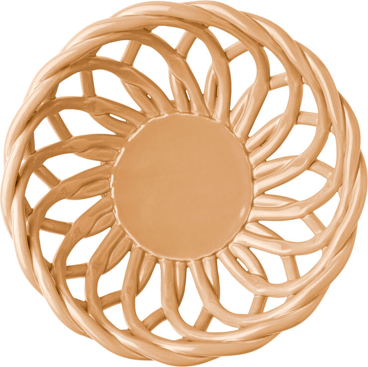 CERAMIC BASKET SICILIA SMALL TANGERINE